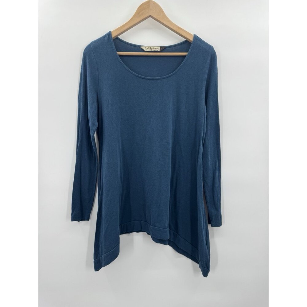 Chalet Et Ceci Womens Small Asymmetrical Top Lagenlook Indie Boho Artsy Relaxed